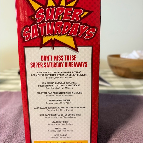 Red Baseball Player Bobblehead - Picture 2 of 8